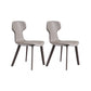 Contemporary Faux Leather Armless Chair Home Metal Dining Chair