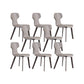 Contemporary Faux Leather Armless Chair Home Metal Dining Chair