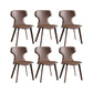 Contemporary Faux Leather Armless Chair Home Metal Dining Chair