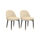 Nordic Kitchen Dining Chairs Faux Leather Parsons Armless Chair
