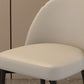 Nordic Kitchen Dining Chairs Faux Leather Parsons Armless Chair