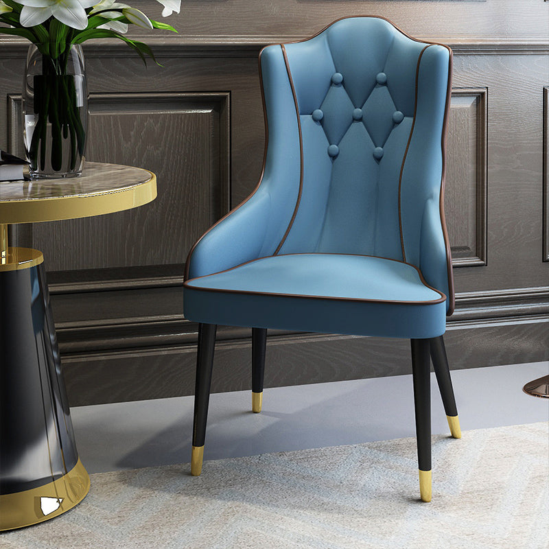 房ドパーソンズチェアインダストリアルキッチンダイニングチェアが金属製の脚