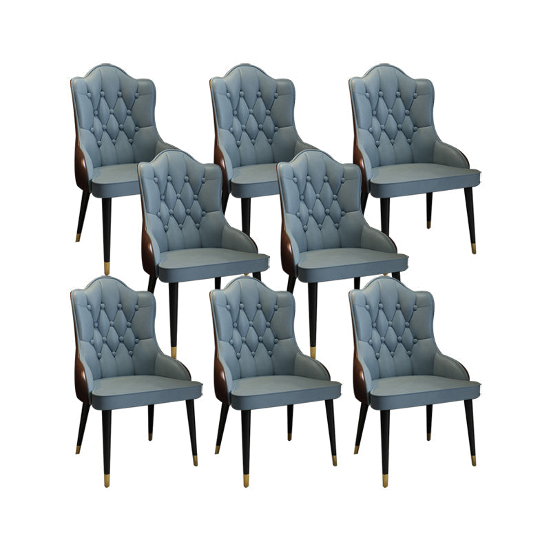 房ドパーソンズチェアインダストリアルキッチンダイニングチェアが金属製の脚