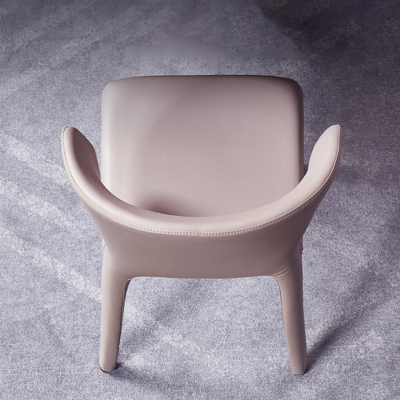 Faux Leather Dining Chairs Industrial Wingback Side Chair for Dining Room Clearhalo 'Dining Chairs' 'Dining Tables & Seating' 'dining_chair' 'furn' 'furn_dining_chair' 'Furniture' 'Kitchen & Dining Furniture' 7163498