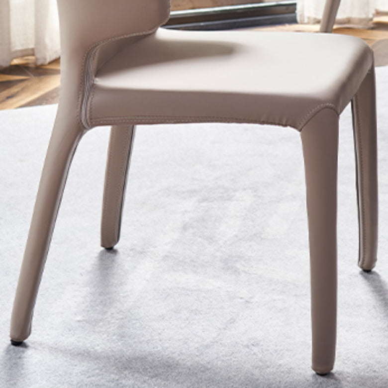 Faux Leather Dining Chairs Industrial Wingback Side Chair for Dining Room Clearhalo 'Dining Chairs' 'Dining Tables & Seating' 'dining_chair' 'furn' 'furn_dining_chair' 'Furniture' 'Kitchen & Dining Furniture' 7163508