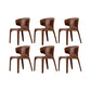 Faux Leather Dining Chairs Industrial Wingback Side Chair for Dining Room Coffee 6 Piece Set Clearhalo 'Dining Chairs' 'Dining Tables & Seating' 'dining_chair' 'furn' 'furn_dining_chair' 'Furniture' 'Kitchen & Dining Furniture' 7163521
