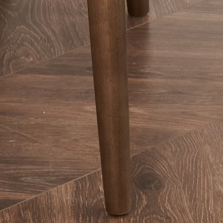 Solide houten eetkamerstoel moderne stijl open rug armloze stoel voor eetkamer