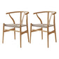 Solid Wood Furniture with Chairs 1/2/3/5 Pcs Modern Dinette Set for Home Use 2 Wood Chairs Clearhalo 'Dining Room Sets' 'Dining Tables & Seating' 'dining_room_set' 'furn' 'furn_dining_room_set' 'Furniture' 'Kitchen & Dining Furniture' 7163768