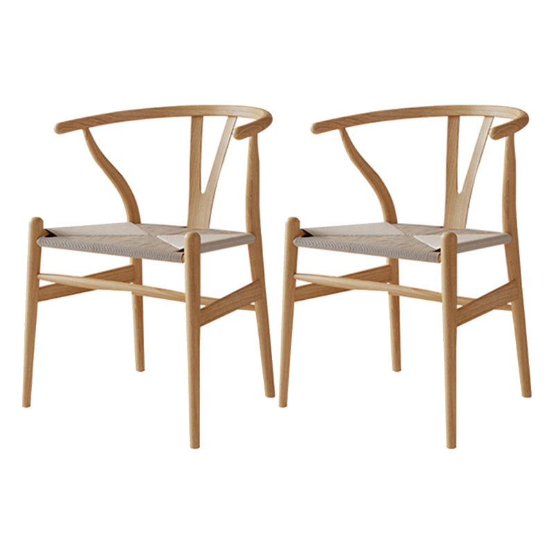 Solid Wood Furniture with Chairs 1/2/3/5 Pcs Modern Dinette Set for Home Use 2 Wood Chairs Clearhalo 'Dining Room Sets' 'Dining Tables & Seating' 'dining_room_set' 'furn' 'furn_dining_room_set' 'Furniture' 'Kitchen & Dining Furniture' 7163768