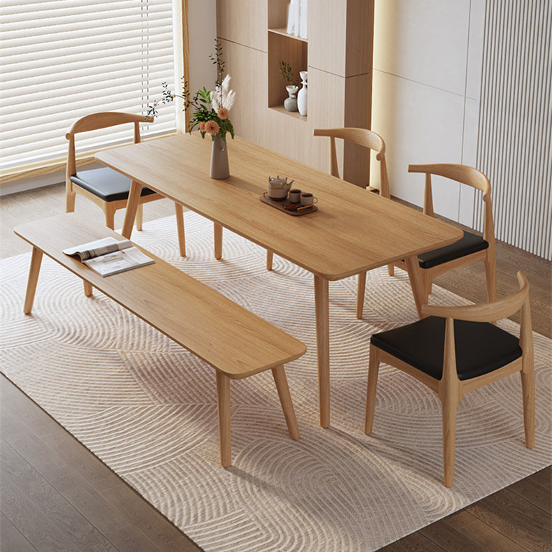 Solid Wood Furniture with Chairs 1/2/3/5 Pcs Modern Dinette Set for Home Use Clearhalo 'Dining Room Sets' 'Dining Tables & Seating' 'dining_room_set' 'furn' 'furn_dining_room_set' 'Furniture' 'Kitchen & Dining Furniture' 7163775