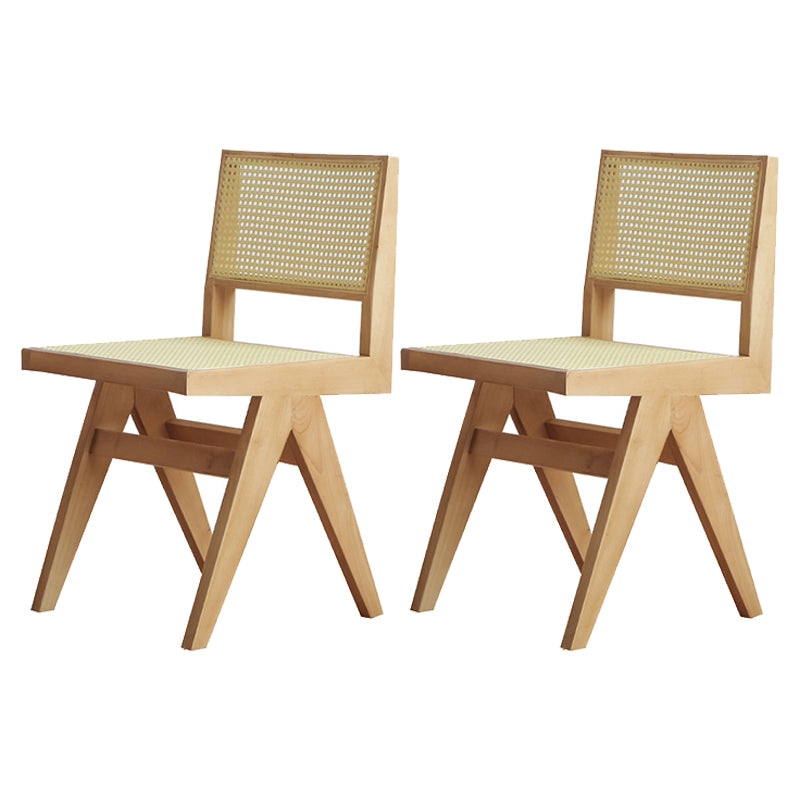 Solid Wood Furniture with Chairs 1/2/4/5 Pcs Modern Dinette Set for Home Use 2 Wood Chairs Clearhalo 'Dining Room Sets' 'Dining Tables & Seating' 'dining_room_set' 'furn' 'furn_dining_room_set' 'Furniture' 'Kitchen & Dining Furniture' 7163787