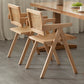 Contemporary Solid Wood Furniture 1/2/5 Pcs Dining Room Table Set in Brown