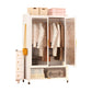 Glass Combination Armoire Modern Style Wardrobe Cabinet for Home