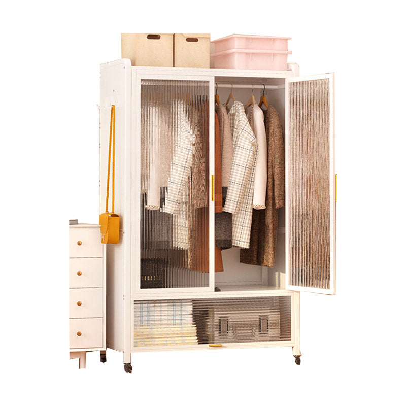 Glass Combination Armoire Modern Style Wardrobe Cabinet for Home