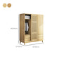 Modern Pine Solid Wood Wardrobe Freestanding Multifunctional Wardrobe Armoire Clearhalo 'Armoires & Wardrobes' 'armoires_wardrobes' 'Bedroom Furniture' 'furn' 'furn_armoires_wardrobes' 'Furniture' 7163863