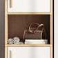 Modern Wood Freestanding Wardrobe Multifunctional Wardrobe with Hinged Door