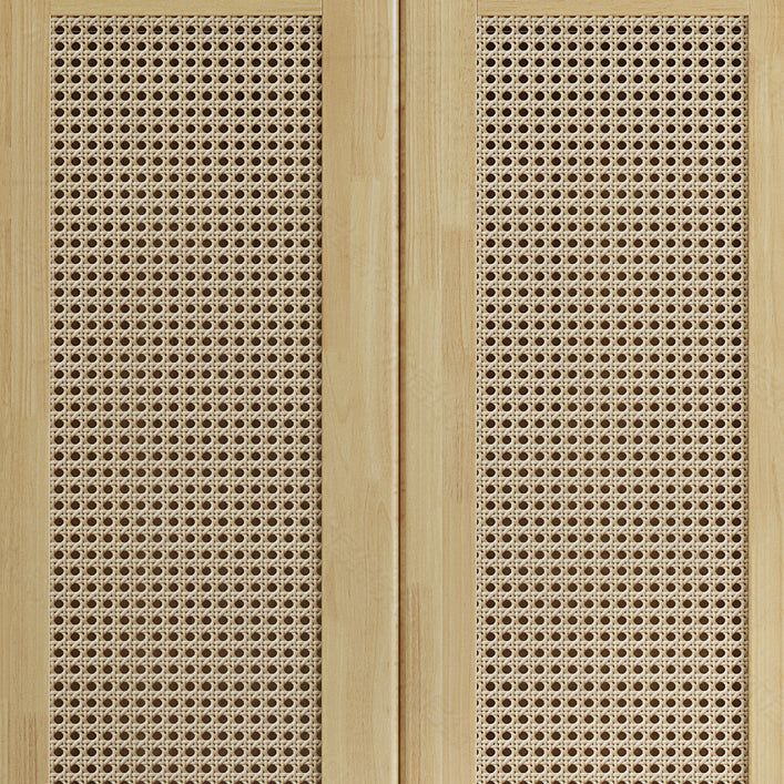 Moderno guardaroba in legno in legno in legno autoportante.