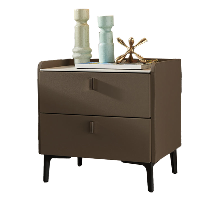 Contemporary Bedside Cabinet Stone Bed Nightstand with Drawers Clearhalo 'Bedroom Furniture' 'furn' 'furn_night_stand' 'Furniture' 'night_stand' 'Nightstands' 7164210