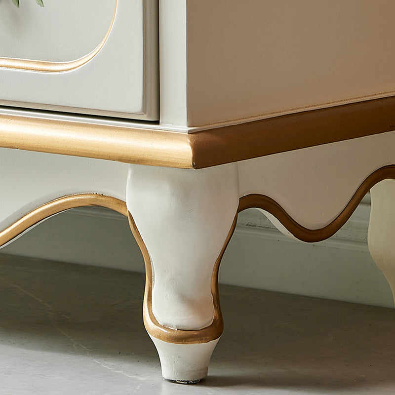 Tocador de cofre de almacenamiento tradicional estadounidense tocador de madera con cajones