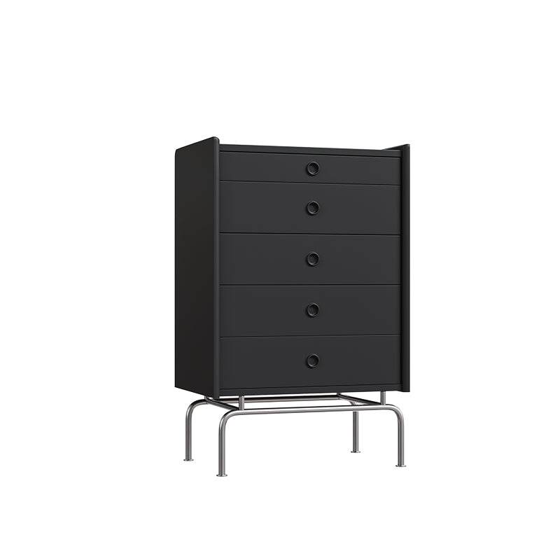 Ultra Modern Storage Chest Dresser Wooden Dresser with Drawers 26"L x 16"W x 39"H Black Clearhalo 'Bedroom Furniture' 'Dressers & Chests' 'dressers_chests' 'furn' 'furn_dressers_chests' 'Furniture' 7166768