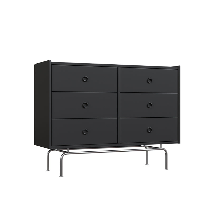 Ultra Modern Storage Chest Dresser Wooden Dresser with Drawers 47"L x 16"W x 32"H Black Clearhalo 'Bedroom Furniture' 'Dressers & Chests' 'dressers_chests' 'furn' 'furn_dressers_chests' 'Furniture' 7166769