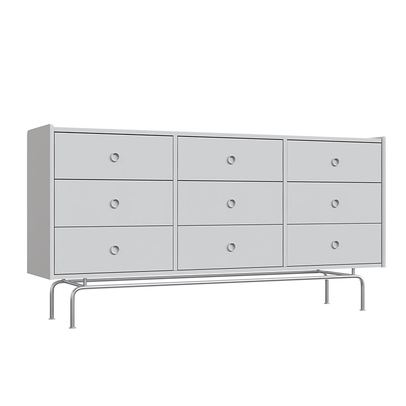 Ultra Modern Storage Chest Dresser Wooden Dresser with Drawers 63"L x 16"W x 32"H White Clearhalo 'Bedroom Furniture' 'Dressers & Chests' 'dressers_chests' 'furn' 'furn_dressers_chests' 'Furniture' 7166777