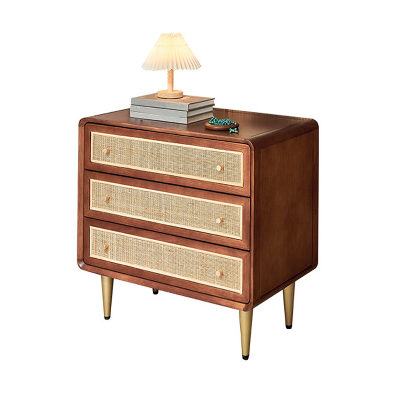 Solid Wood Storage Chest Dresser Traditional Chest for Bedroom 31"L x 20"W x 31"H Nut-Brown Clearhalo 'Bedroom Furniture' 'Dressers & Chests' 'dressers_chests' 'furn' 'furn_dressers_chests' 'Furniture' 7166784