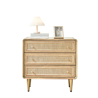 Cómoda cómoda de almacenamiento de madera maciza, cómoda tradicional para dormitorio