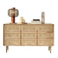 Cómoda cómoda de almacenamiento de madera maciza, cómoda tradicional para dormitorio