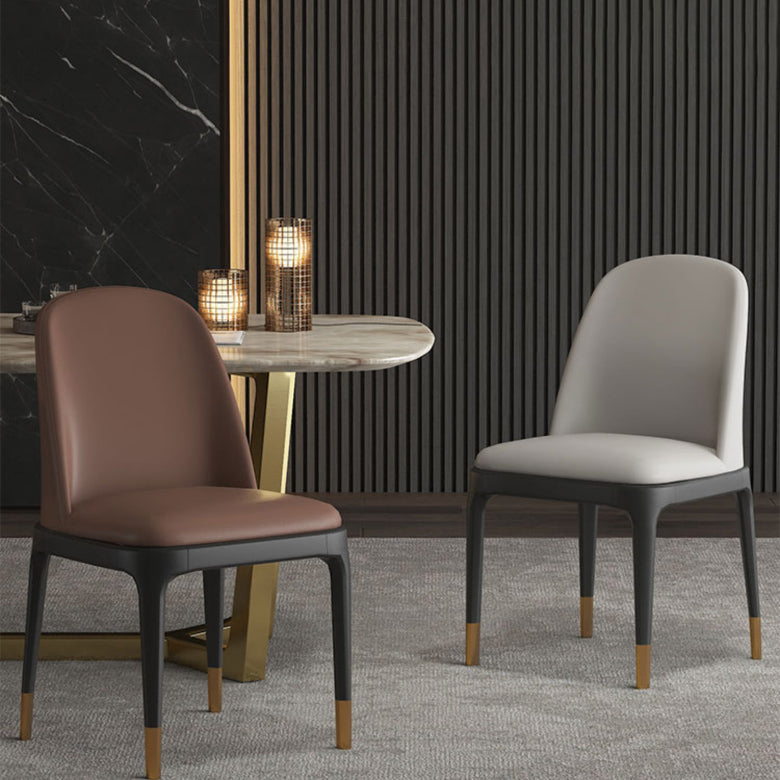 Plastic zijstoel Moderne Stijl Windsor Achter Armloze stoel voor keukengebruik