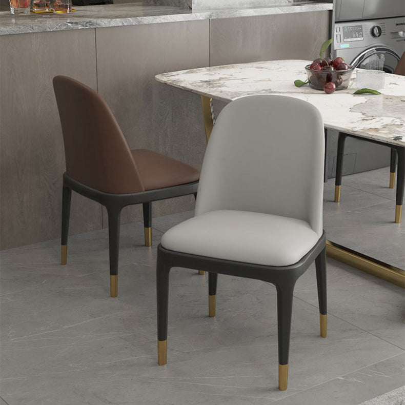Plastic zijstoel Moderne Stijl Windsor Achter Armloze stoel voor keukengebruik