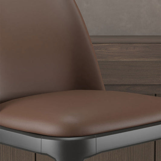 Plastic Side Chair Modern Style Windsor Back Armless Chair for Kitchen Use