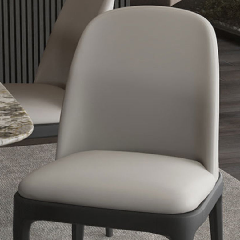 Plastic zijstoel Moderne Stijl Windsor Achter Armloze stoel voor keukengebruik