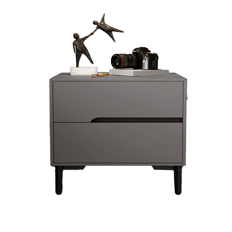 Comodino da letto in pelle contemporaneo al comodino con cassetti