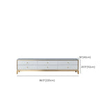 Console multimediale multimediale di archiviazione di archiviazione chiusa con cassetti