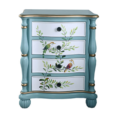 Traditional Storage Chest Solid Wood Dresser with 6/4/5 Drawers 26"L x 16"W x 31"H Light Blue Clearhalo 'Bedroom Furniture' 'Dressers & Chests' 'dressers_chests' 'furn' 'furn_dressers_chests' 'Furniture' 7169507