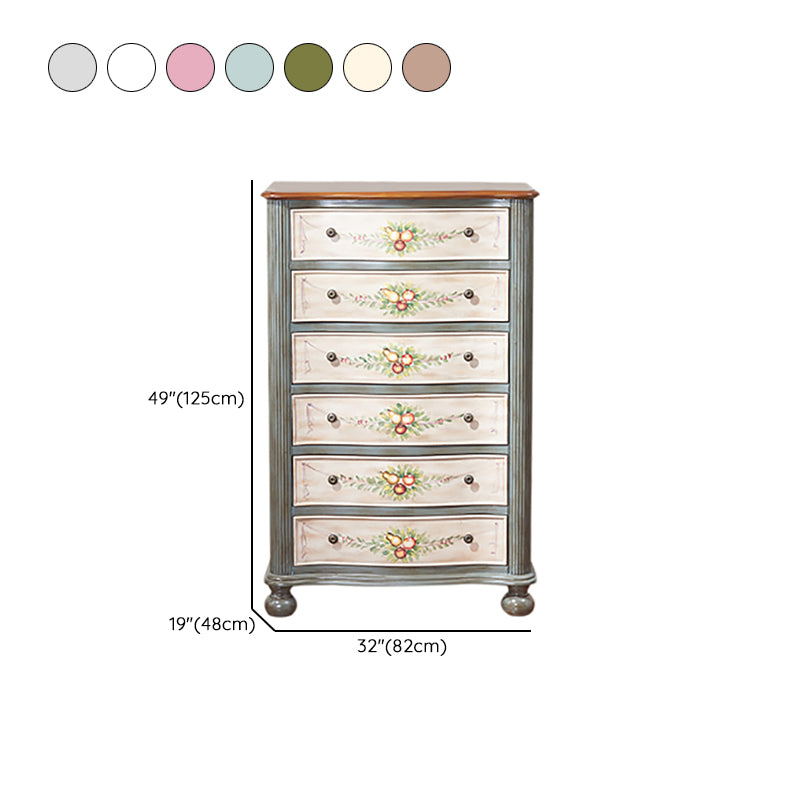 Traditional Storage Chest Solid Wood Dresser with 6/4/5 Drawers Clearhalo 'Bedroom Furniture' 'Dressers & Chests' 'dressers_chests' 'furn' 'furn_dressers_chests' 'Furniture' 7169508