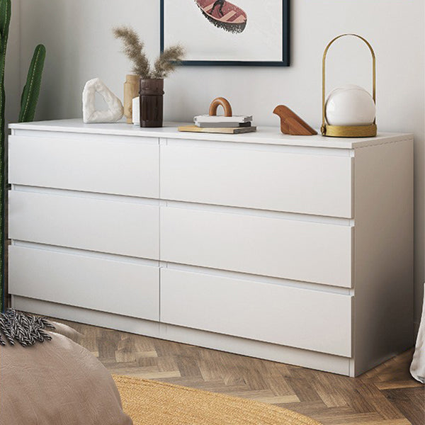 Cassettiera contemporanea doppia in legno per camera da letto