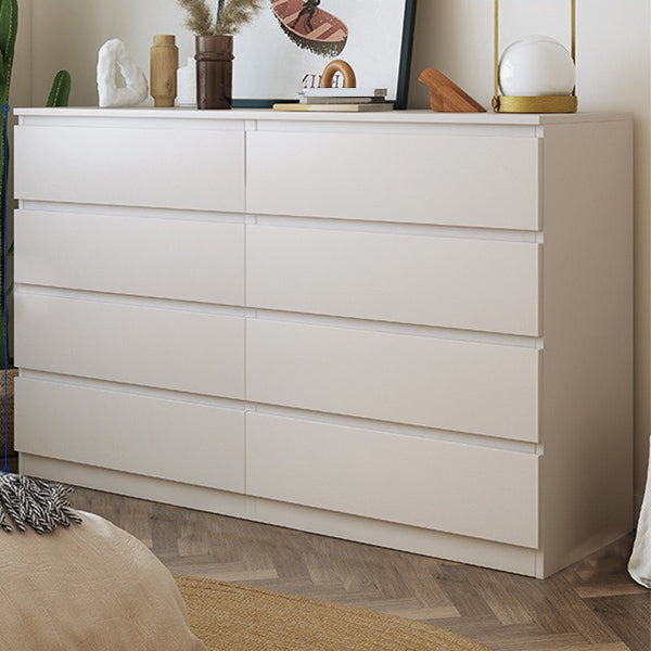 Cassettiera contemporanea doppia in legno per camera da letto