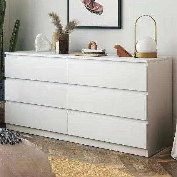 Cassettiera contemporanea doppia in legno per camera da letto