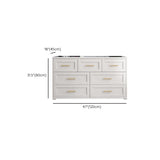 Commode de rangement de rangement glam rangement classique