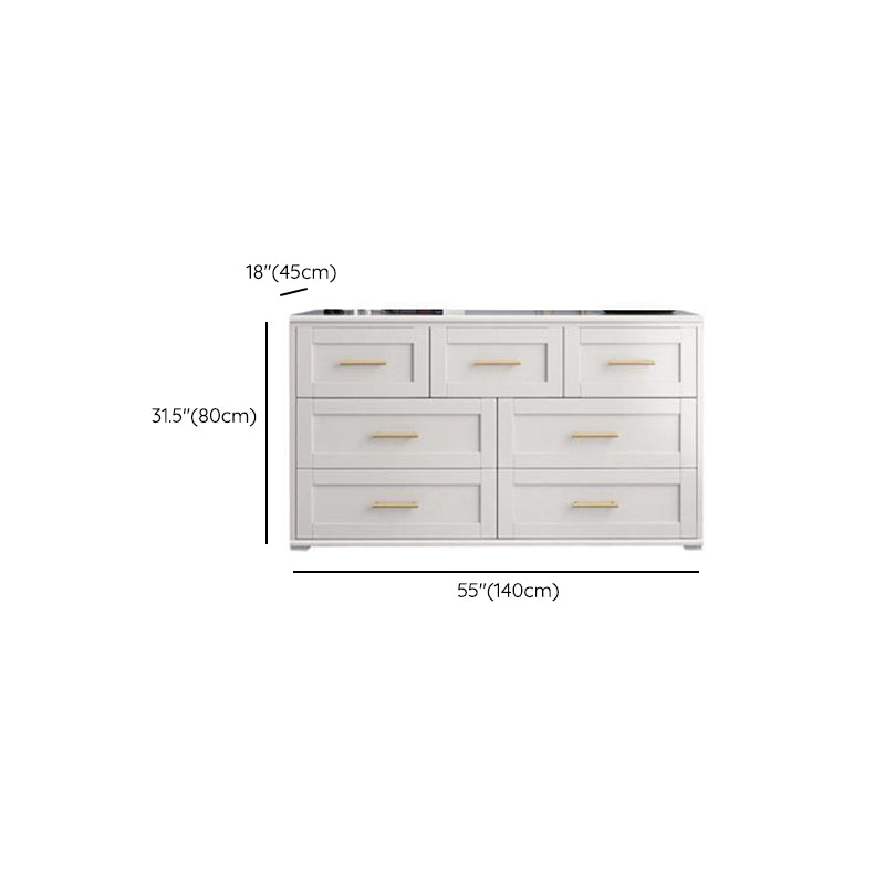 Commode classique de coffre de stockage en bois solide de coffre de rangement glamour, largeur de 17,55 pouces