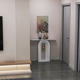 Contemporary White Console Table Rectangle Console Sofa Table for Hall Clearhalo 'Console Tables' 'console_tables' 'Entry & Mudroom Furniture' 'furn' 'furn_console_tables' 'Furniture' 7169660