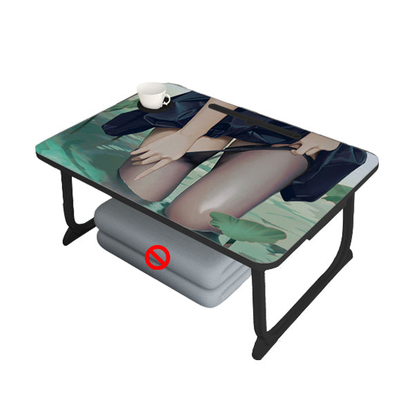 Rectangular Shape Modern Task Desk Wooden Writing Desk with 2-Legs for Home