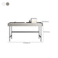 Modern Style Stone Office Task Rectangular Shape Writing Desk with 2-Legs