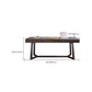 Rectangular Shaped Office Desk Black Legs Writing Desk for Office