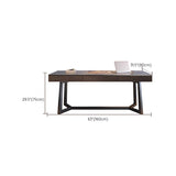 Rectangular Shaped Office Desk Black Legs Writing Desk for Office