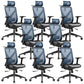 Removable Arms Chair Modern No Distressing Ergonomic Desk Chair Blue 8 Piece Set Clearhalo 'furn' 'furn_office_chair' 'Furniture' 'Office Chairs' 'Office Furniture' 'office_chair' 7171413