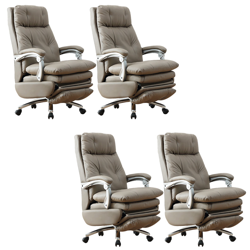 Armas extraíbles Silla de oficina Mecanismo de inclinación de cuero sin angustia silla de escritorio ergonómico