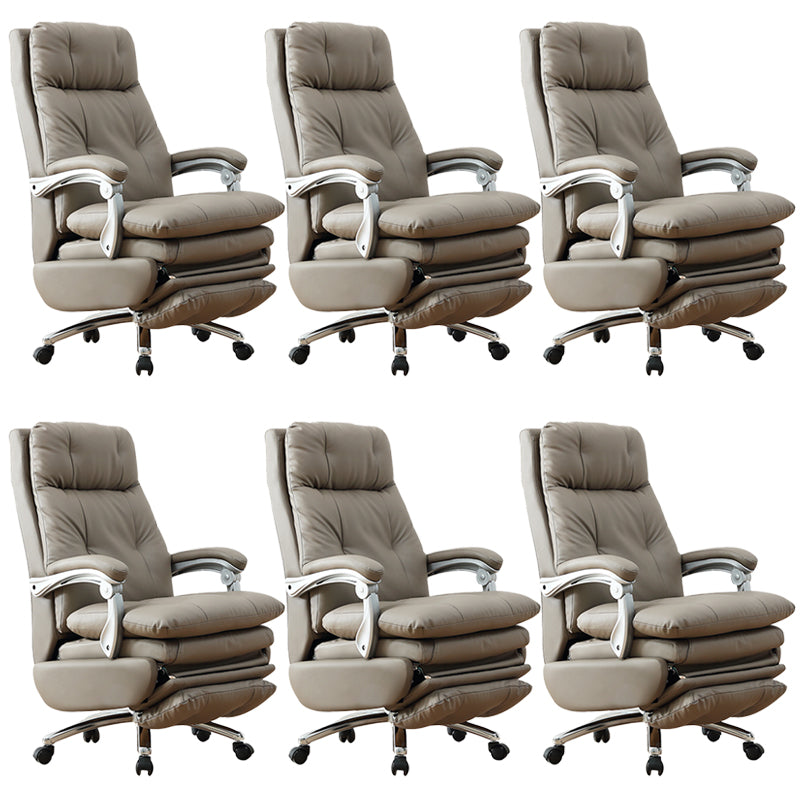 Armas extraíbles Silla de oficina Mecanismo de inclinación de cuero sin angustia silla de escritorio ergonómico